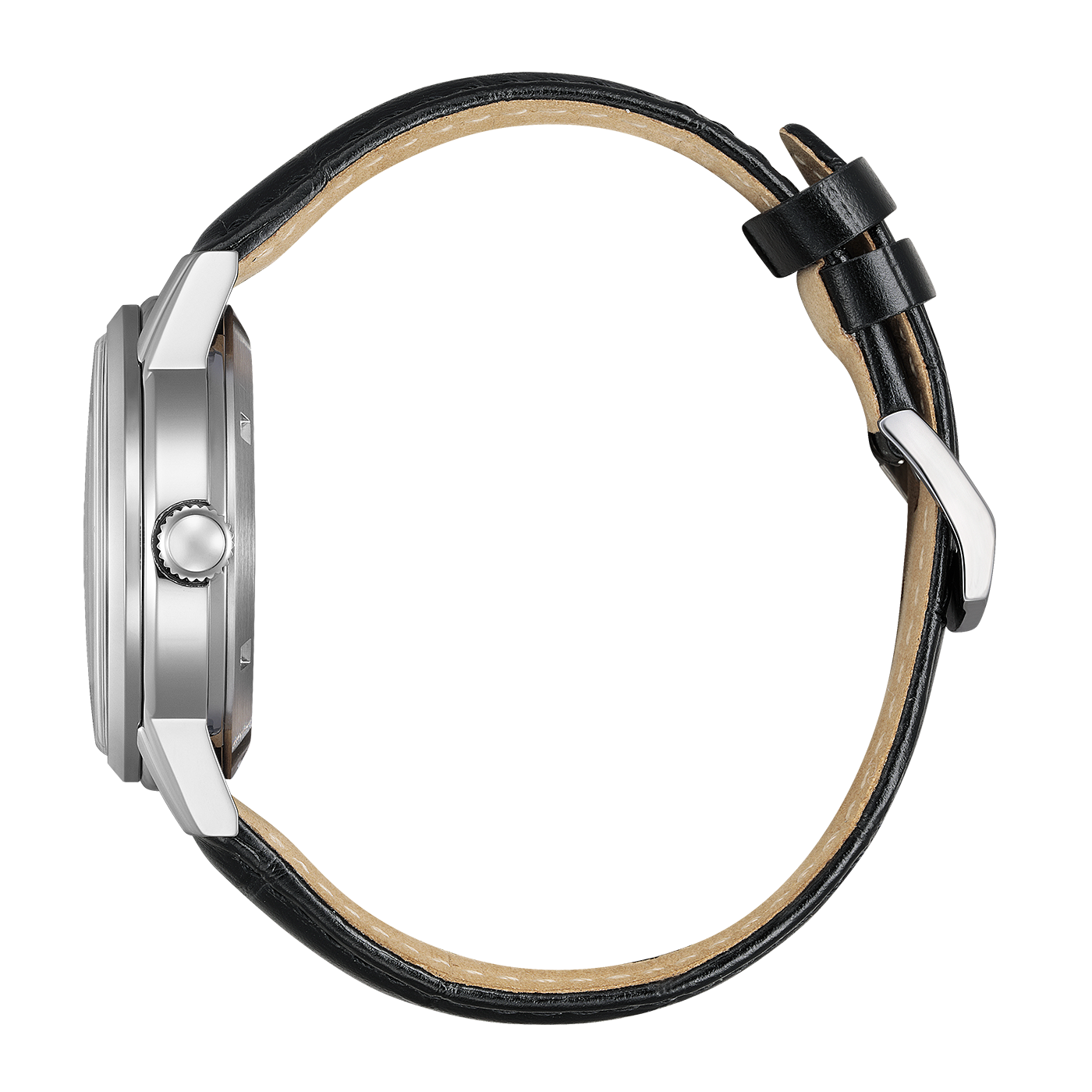 NJ0210-05E Herren Leder schwarz ⌀ 40mm