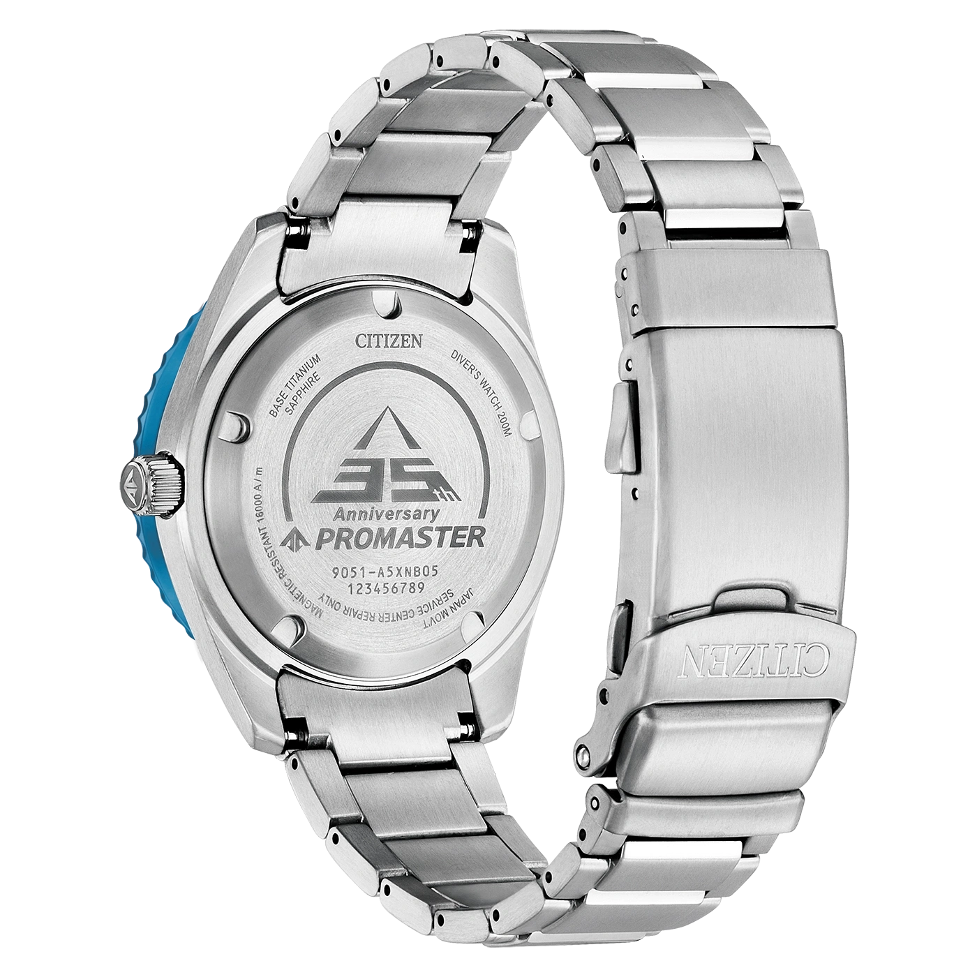Citizen Promaster Uhr Rückseite, Titan, Saphir, Jubiläum, Taucheruhr, 200m