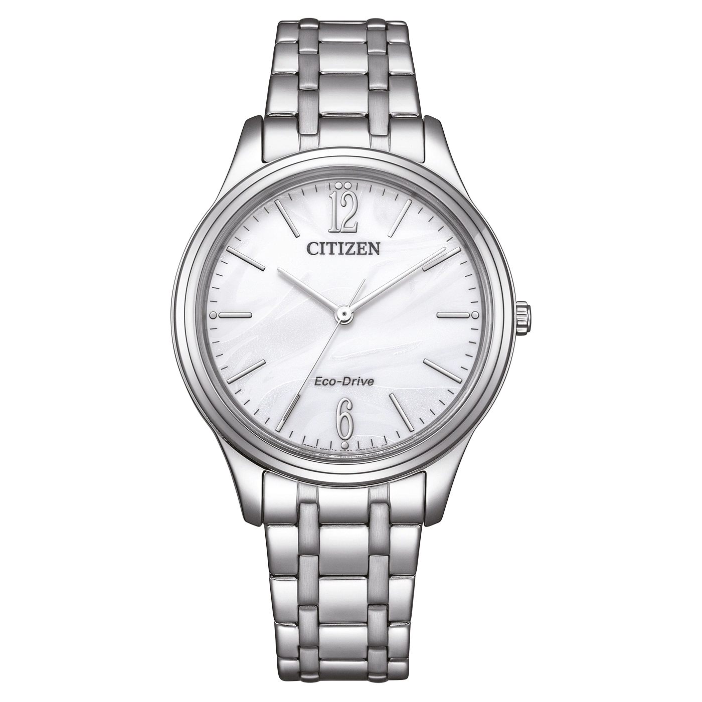 EM0411-71A Damen Edelstahl | weiß | ø 34mm