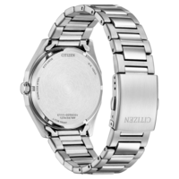 Citizen-Uhrenrückseite, Edelstahl, Eco-Drive, Japan-Uhrwerk, W.R. 10BAR