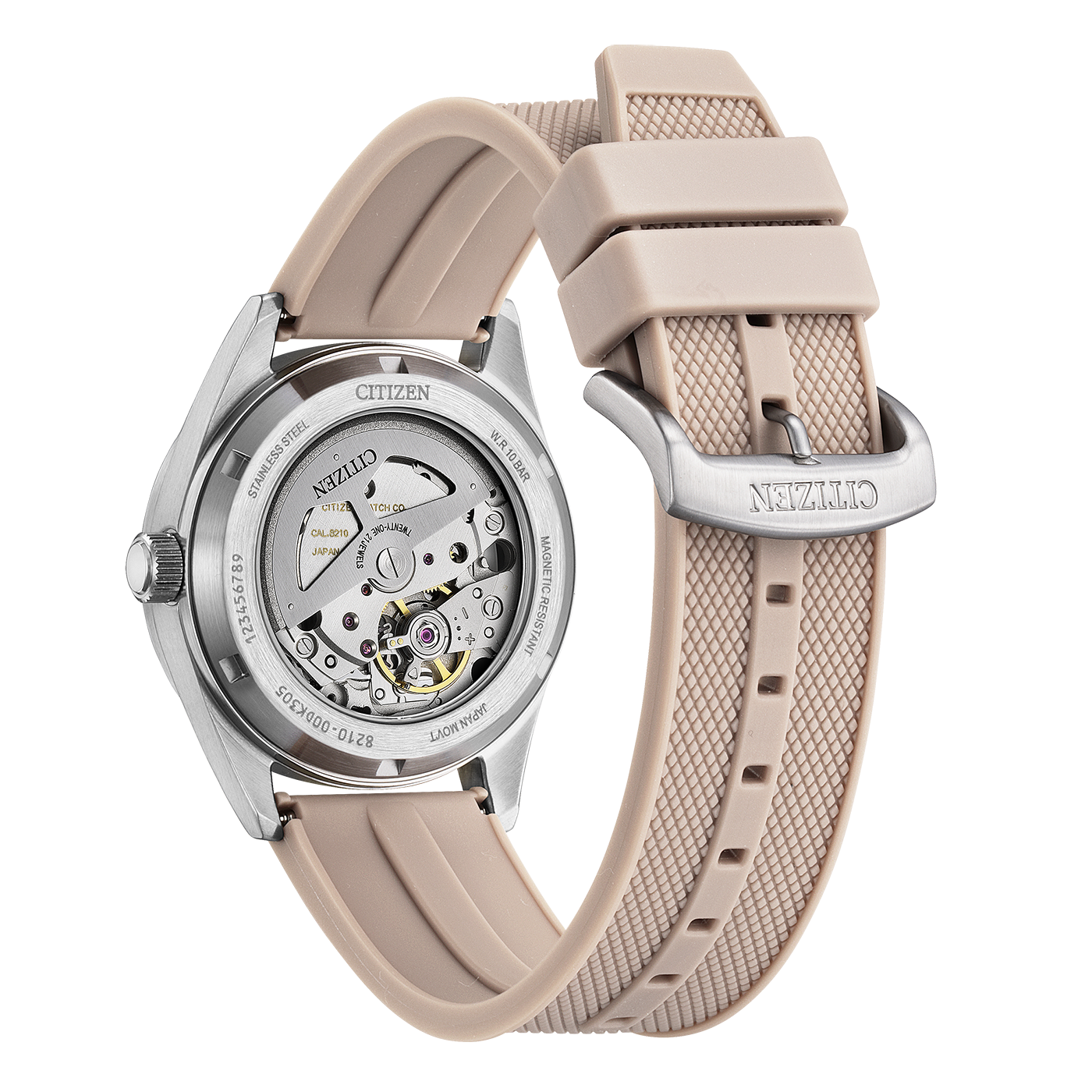 NJ0229-07A Herren Gummiband (Urethan) weiß ⌀ 38.5mm