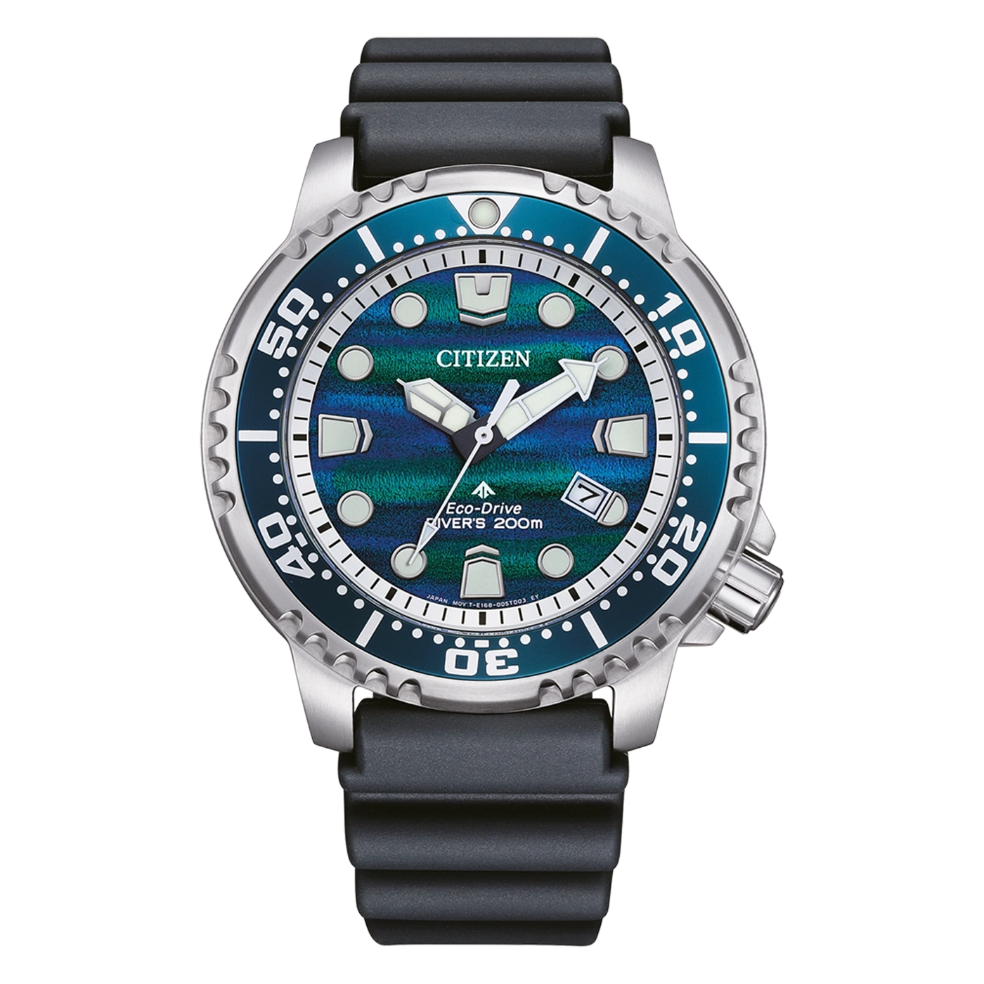 BN0167-09W Herren Gummiband (Urethan) | blau | ø 44mm