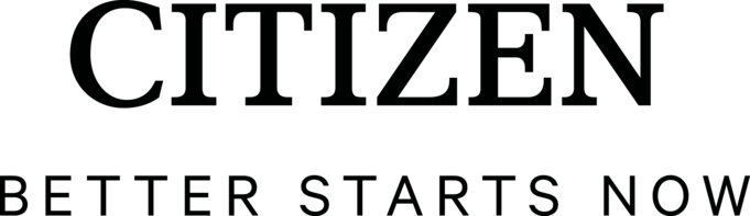 Citizen-Logo mit dem Slogan 'Better Starts Now' in schwarzer Schrift.