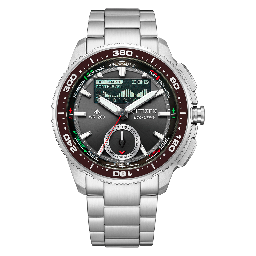 Citizen Eco-Drive Uhr mit Gezeitenanzeige.