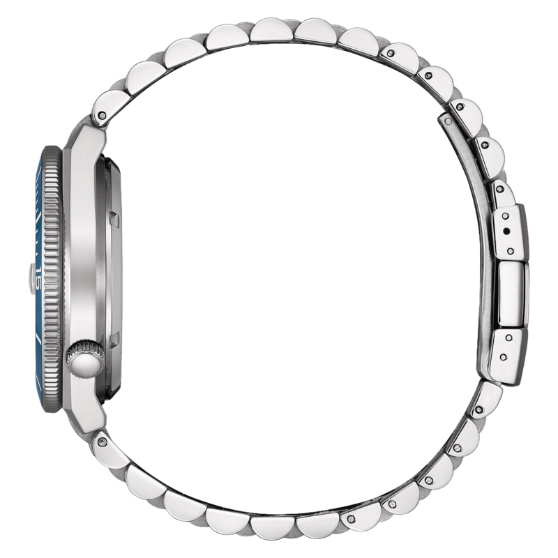 NJ0231-56L Herren Edelstahl blau ⌀ 40mm