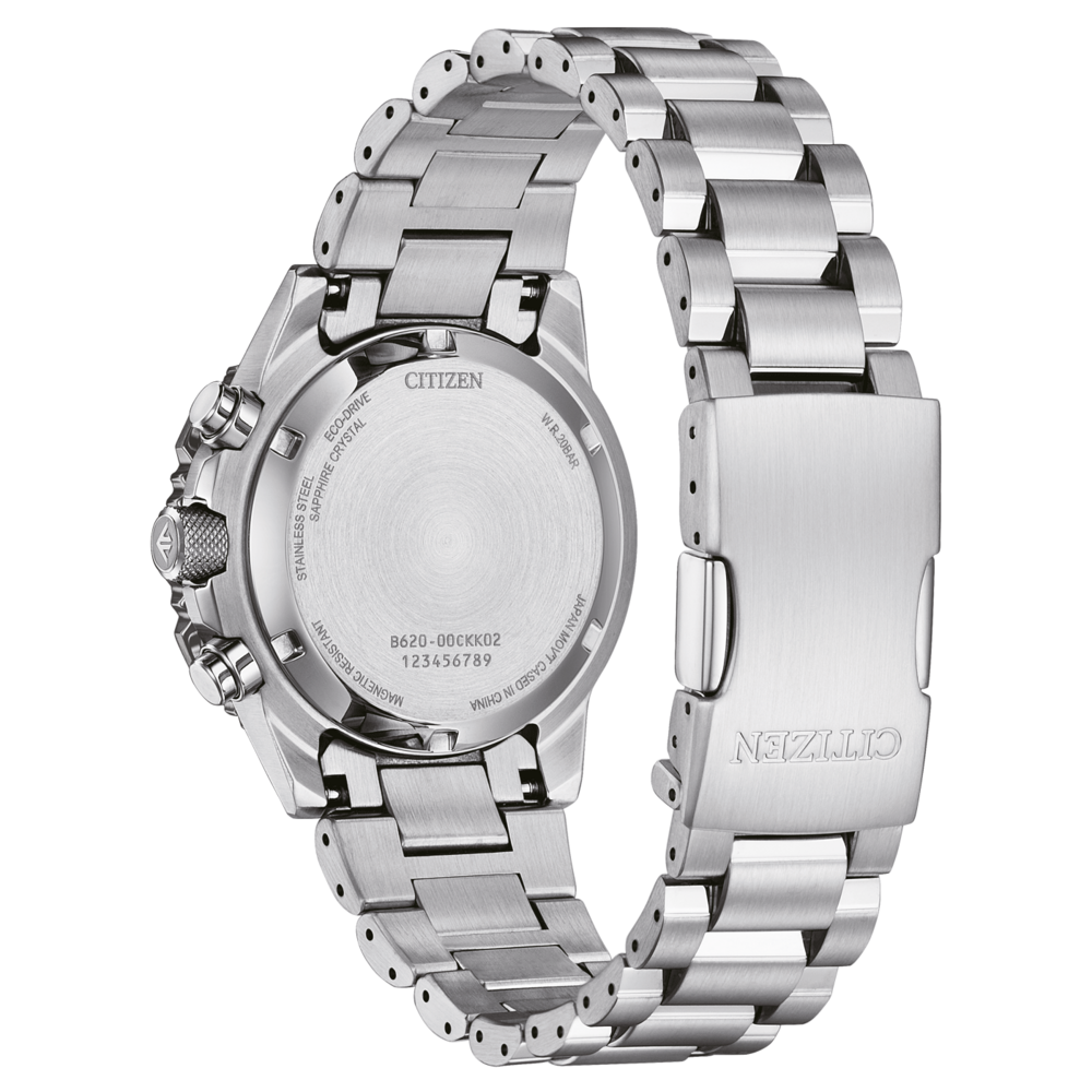 Citizen-Uhr, Edelstahl, Eco-Drive, Saphirglas, magnetisch, W.R.20BAR