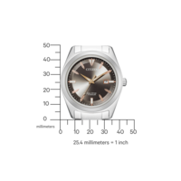 Citizen-Uhr mit Titangehäuse, Eco-Drive und Datumsanzeige.