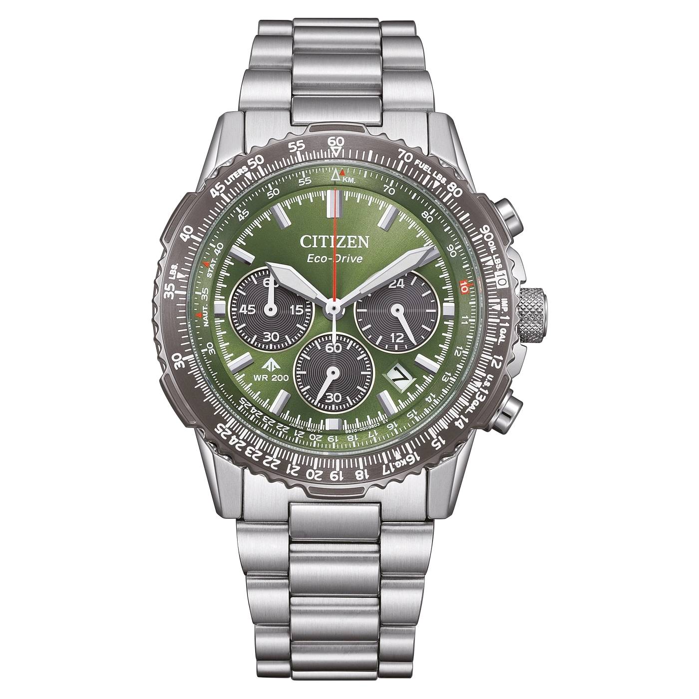 CA4664-60W Herren Edelstahl | grün | ø 40mm