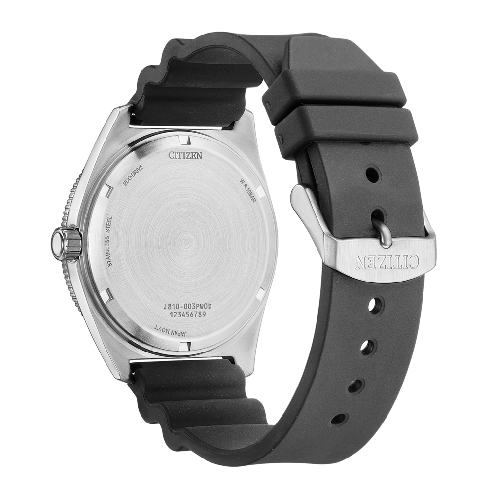 AW1889-00E Herren Gummiband (Urethan) schwarz ⌀ 43mm