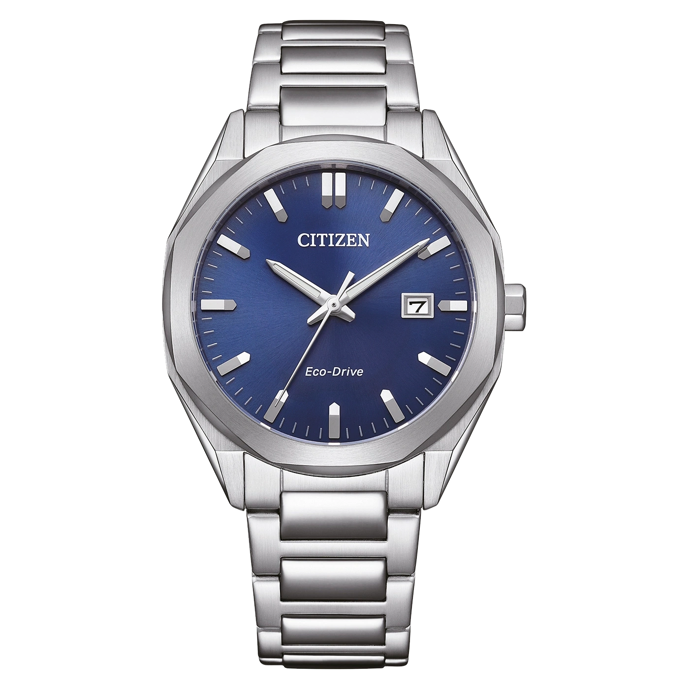 BM7620-83L Herren Edelstahl blau