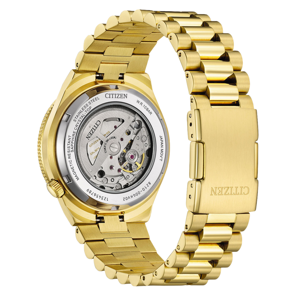 NJ0232-53X Herren Edelstahl khaki ⌀ 40mm