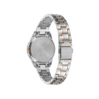 Citizen-Uhr, Rückseite, Silber und Gold, Eco-Drive, Saphirglas, japanisches Uhrwerk.