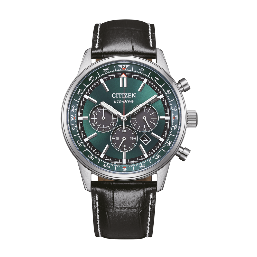 CA4720-01X Herren Leder grün ⌀ 42mm