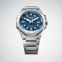 Citizen Series 8 Automatikuhr mit blauem Zifferblatt und Stahlarmband