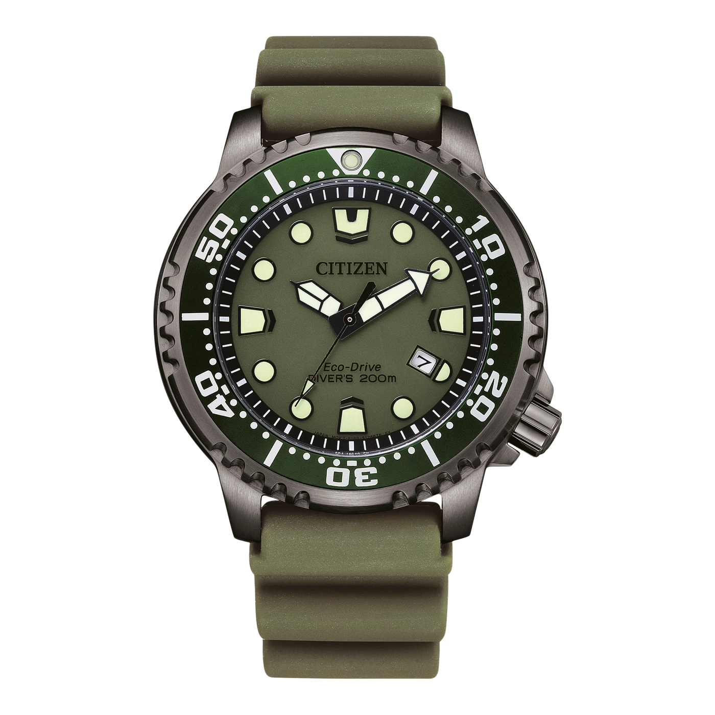 BN0157-11X Herren Gummiband (Urethan) grün ø 44mm
