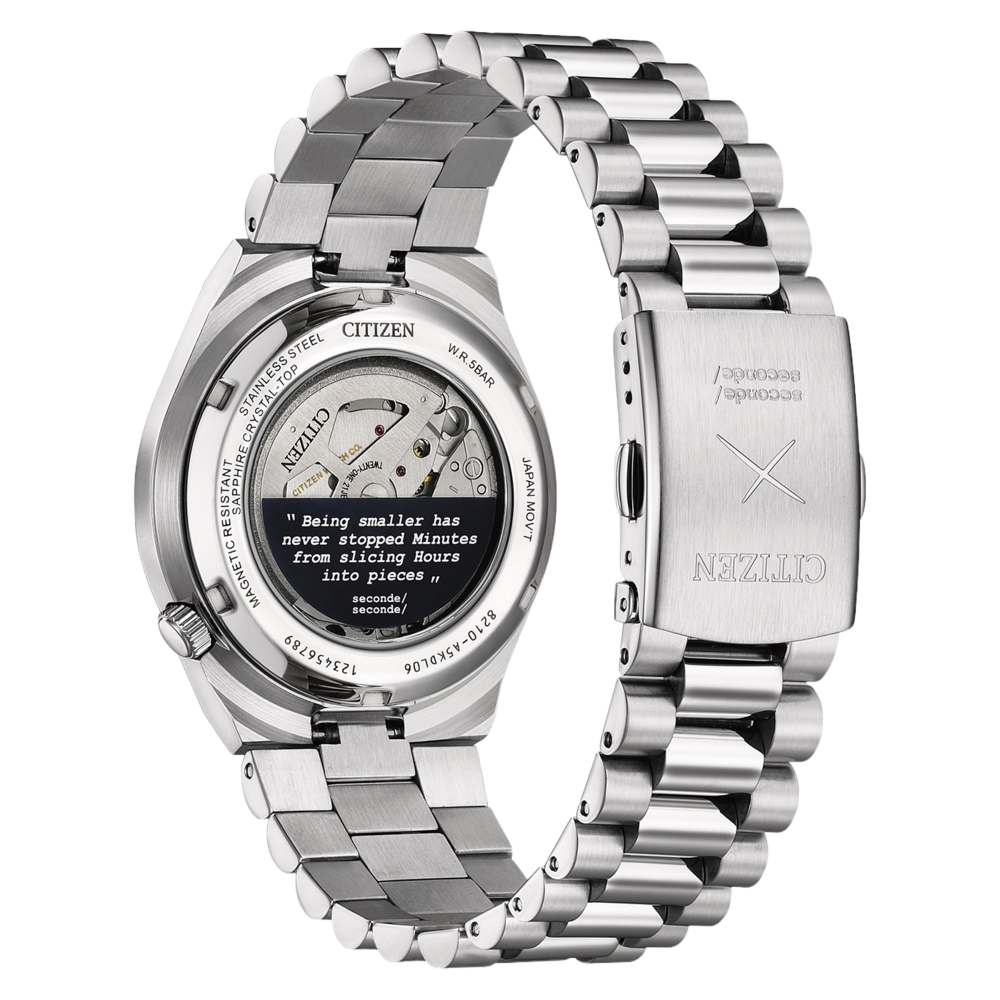 NJ0157-81L Herren Edelstahl blau ⌀ 40mm