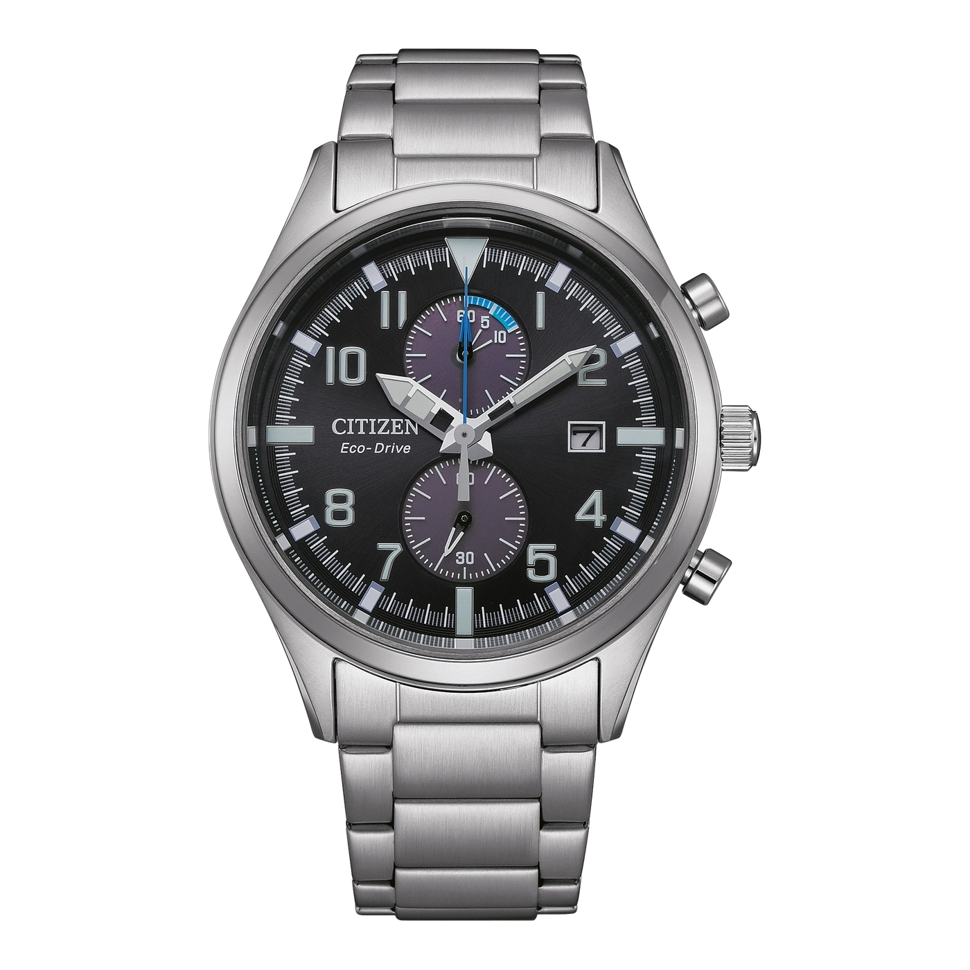 CA7028-81E Herren Edelstahl | schwarz | ø 43mm
