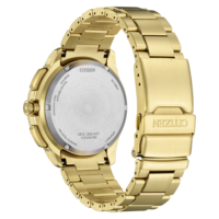 Goldene Citizen-Uhr Rückseite mit Modellnummer und Details