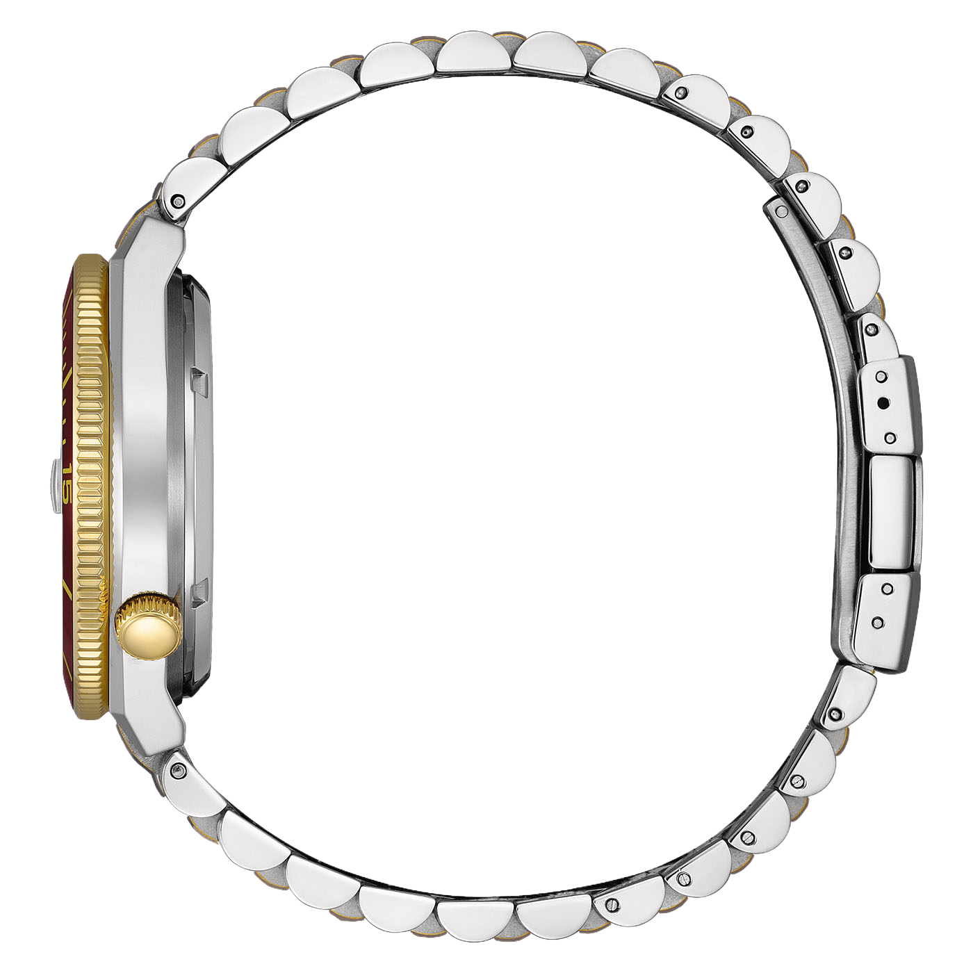 NJ0234-58X Herren Edelstahl rot ⌀ 40mm